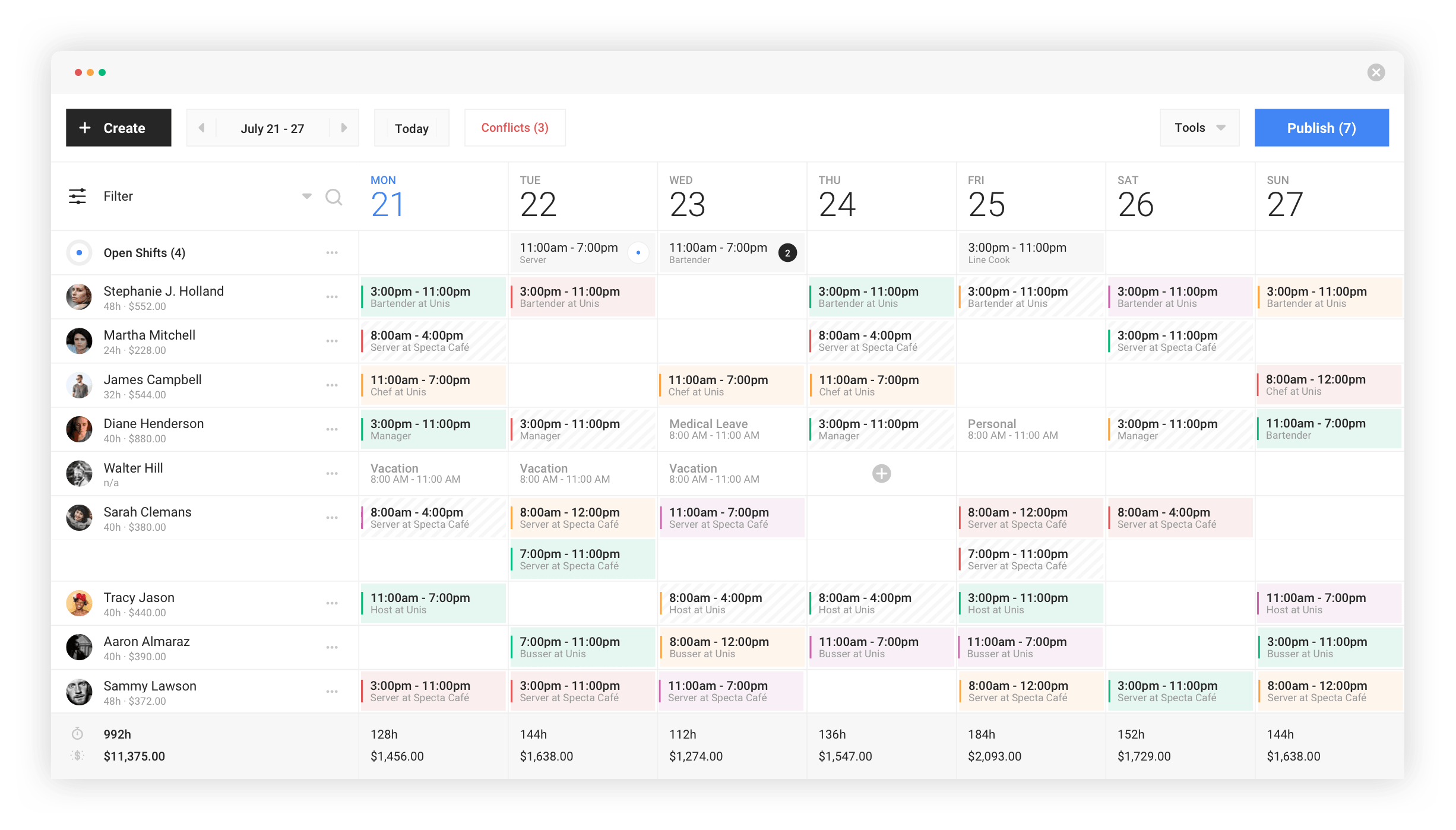 Rosteroo: Employee Scheduling & Time Tracking Software